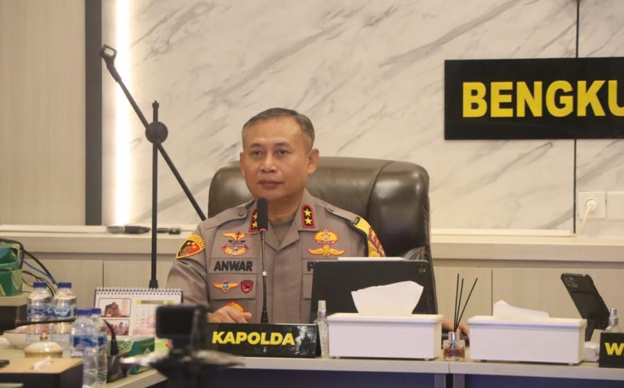 Polda Bengkulu Gelar Rapat Anev Mingguan Bahas Keamanan Wilayah