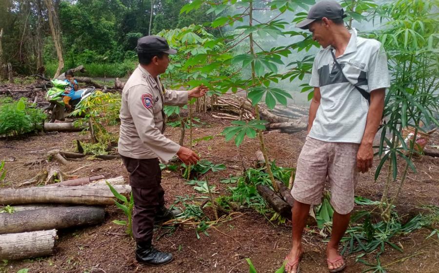 Polsek Kota Padang Pantau Pemanfaatan Lahan Tidur untuk Ketahanan Pangan
