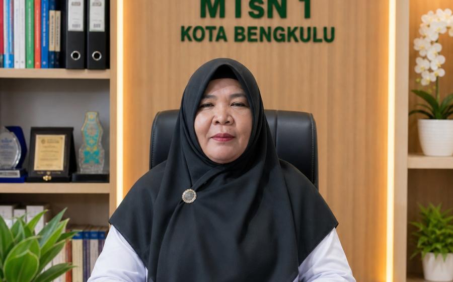 Kepala Madrasah Tsanawiyah Negeri (MTsN) 1 Kota Bengkulu Dr. Diniah, M.Pd.Si