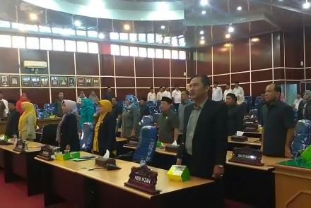 Paripurna Penyampaian Nota Rancangan APBD Kota Bengkulu Tahun 2018 
