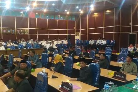 Paripurna Penyampaian Nota Rancangan APBD Kota Bengkulu Tahun 2018 