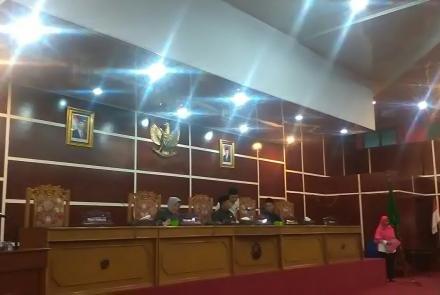 Paripurna Penyampaian Nota Rancangan APBD Kota Bengkulu Tahun 2018 