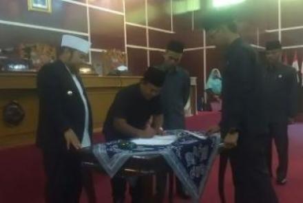 Paripurna DPRD Kota Bengkulu Menyepakati KUA PPAS Kota Bengkulu 2018