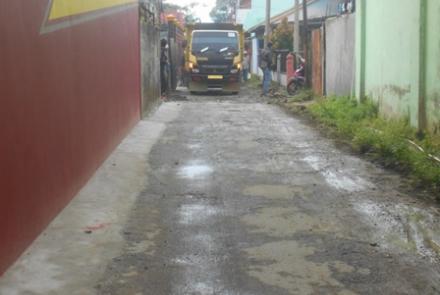 pembangunan jalan Gang Bali 1 