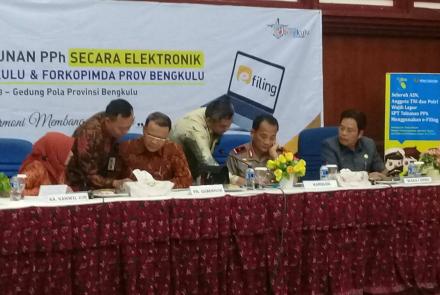 saat acara penyampaian SPT Tahunan