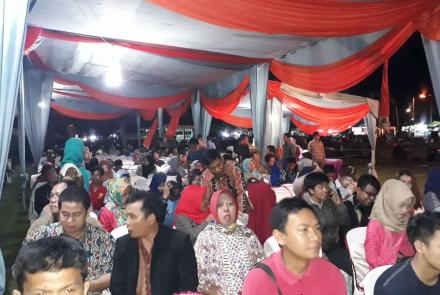 peserta acara pentas seni dan budaya oleh KPU Kota bengkulu