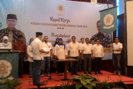 pengukuhan pengurus KAGAMA Se-Provinsi Bengkulu