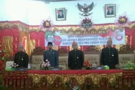 DPRD Seluma Gelar Paripurna Istimewa