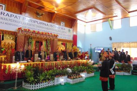 DPRD Rejang Lebong Gelar Rapat Paripurna Istimewa 
