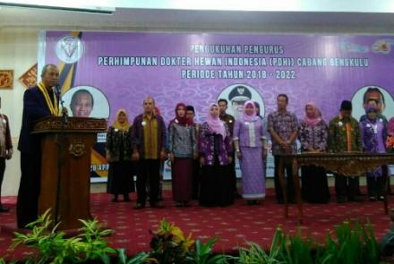 Pengukuhan Pengurus Persatuan Dokter Hewan Indonesia (PDHI) cabang Bengkulu 