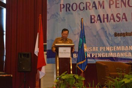 Rangkaian Diseminasi Program Pengayaan Kosakata Bahasa Indonesia di Hotel Santika Kota Bengkulu