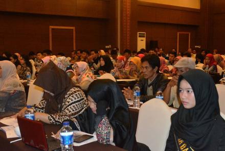 Rangkaian Diseminasi Program Pengayaan Kosakata Bahasa Indonesia di Hotel Santika Kota Bengkulu