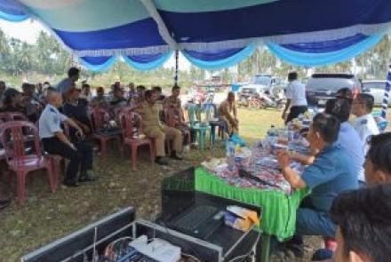 Dishub Provinsi Gelar Pembinaan Keselamatan Pelayaran Desa Pasar Bantal