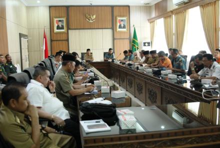 Rapat Finalisasi Bengkulu Triathlon 2018 di Ruang Rapat Lantai III Kantor Gubernur Bengkulu