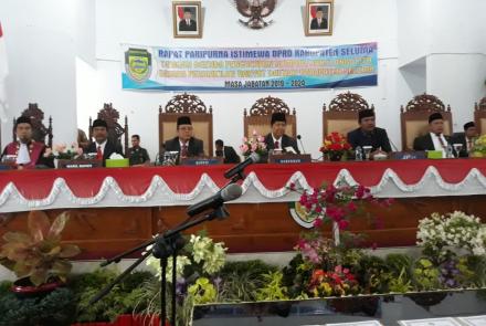 pelantikan DPRD seluma periode 2019-2024