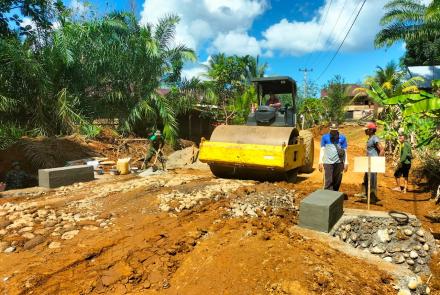 Progres Peningkatan Jalan TMMD 114 Kodim 0423/BU Terus Di Kejar