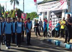 Dinas Pendidikan dan Kebudayaan (Disdikbud) Kota Bengkulu menggelar lomba gerak jalan ketepatan waktu
