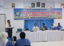 Walikota Bengkulu Helmi Hasan menyambut langsung tim survey yang dipimpin oleh Tulus Setiono dan Dr. Widayanto di RSUD kota