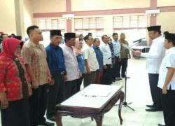Pengukuhan Kelompok Keluarga Sadar Hukum (Kadarkum), di Rabu pagi (25/10/2017) di Gedung Gunung Bungkuk, Kantor Walikota, Bentiring