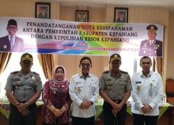 foto bersama polres dan pemkab kepahiang