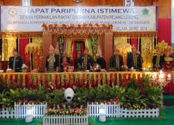 DPRD Rejang Lebong Gelar Rapat Paripurna Istimewa 